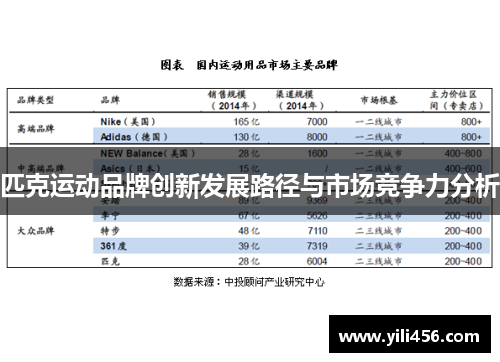 匹克运动品牌创新发展路径与市场竞争力分析